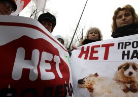 Participants of the action of protest