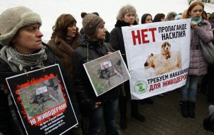 Participants of the action of protest