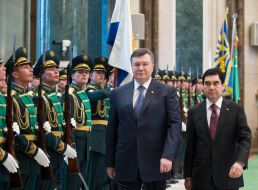 Viktor Yanukovych and Gurbanguly Berdimuhamedov