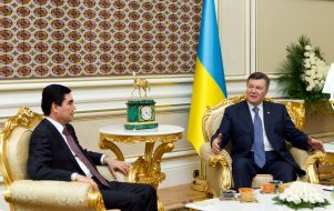 Viktor Yanukovych and Gurbanguly Berdimuhamedov