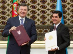 Viktor Yanukovych and Gurbanguly Berdimuhamedov