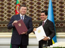 Viktor Yanukovych and Gurbanguly Berdimuhamedov