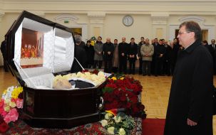 Farewell ceremony with Gennady Udovenko