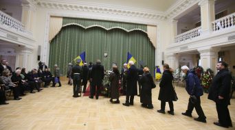 Farewell ceremony with Gennady Udovenko