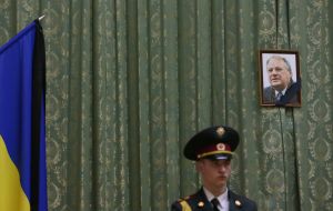 Farewell ceremony with Gennady Udovenko