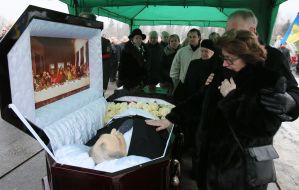 Farewell ceremony with Gennady Udovenko