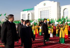 Viktor Yanukovich and Gurbanguly Berdimuhamedow