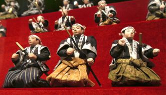 Statuette of the Japanese warriors - samurai