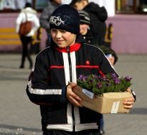 Мальчик продает шафраны