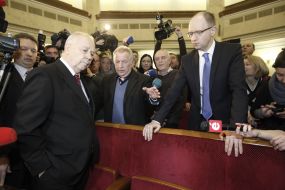 Vladimir Rybak and Arseniy Yatsenyuk