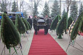 Ceremony of farewell with Valery Babkov