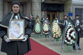 Ceremony of farewell with Valery Babkov