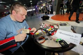 Participant of the third stage of international races of autonomous robots “Roborace”