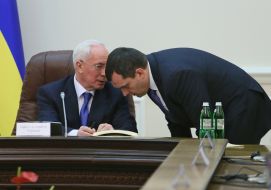Nykolay Azarov and Vitaliy Zakharchenko