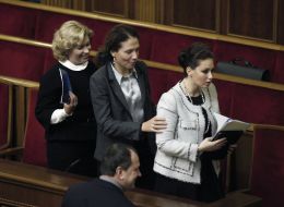 Yelena Netetskaya, Yuliya Levochkina and Irina Berezhnaya