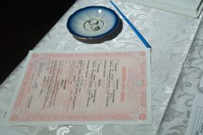 Marriage certificate