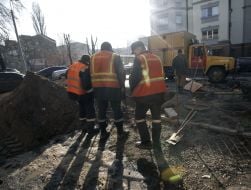 Liquidation of consequences of breach of water-pipe