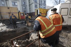 Liquidation of consequences of breach of water-pipe