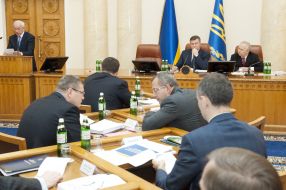 Vladimir Rybak, Nikolay Azarov and Viktor Yanukovich