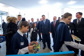 Viktor Yanukovich, Dmitry Tabachnik, Aleksandr Popov and Yuriy Pavlenko