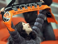 A fan of FC "Shakhtar" (Donetsk)