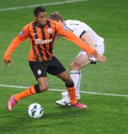 Luis Adriano and Oleg Shandruk