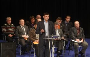 The participants of XII Congress of the "Our Ukraine"