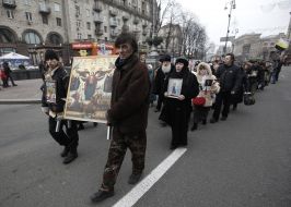 Participants of religious procession