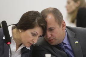 Liliya Frolova and Oleg Pushkar