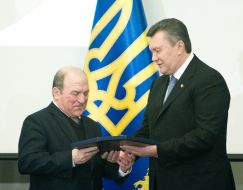 Viktor Yanukovych and Leonid Guberskiy