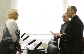 Aleksandra Kuzhel, Aleksandr Plakhotnyuk and Andrey Kozhemyakin