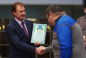 Aleksandr Popov and Fedor Balandin