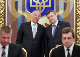Viktor Yanukovych and Andris Berzins