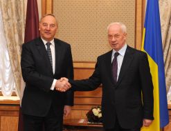 Nikolay Azarov and Andris Berzins 