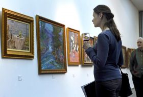 Visitor of the exhibition