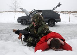 Demonstration show of the final stage of preparation of peacemakers