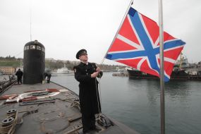 Sailors on board the submarine