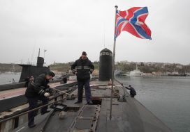 Sailors on board the submarine
