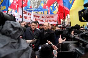 Олег Тягнибок та Арсеній Яценюк