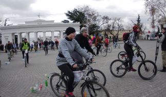 Участники экологического велопробега