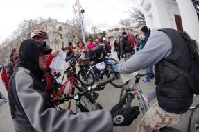 Участники экологического велопробега