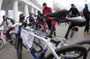 Участники экологического велопробега