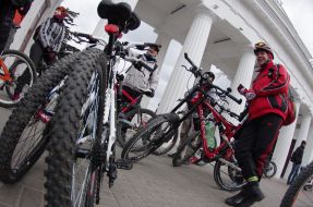 Участники экологического велопробега