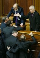 Vladimir Rybak, Vitaliy Klichko, Nestor Shufrich and Arseniy Yatsenyuk