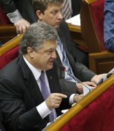 Petr Poroshenko and Oles Doniy
