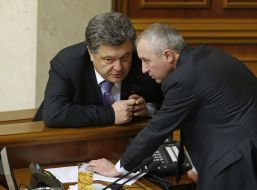 Petr Poroshenko and Igor Kaletnyk