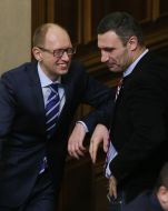 Арсений Яценюк и Виталий Кличко