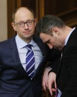 Арсений Яценюк и Виталий Кличко