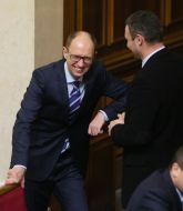 Арсений Яценюк и Виталий Кличко