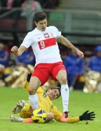 Robert Lewandowski and Denis Garmash